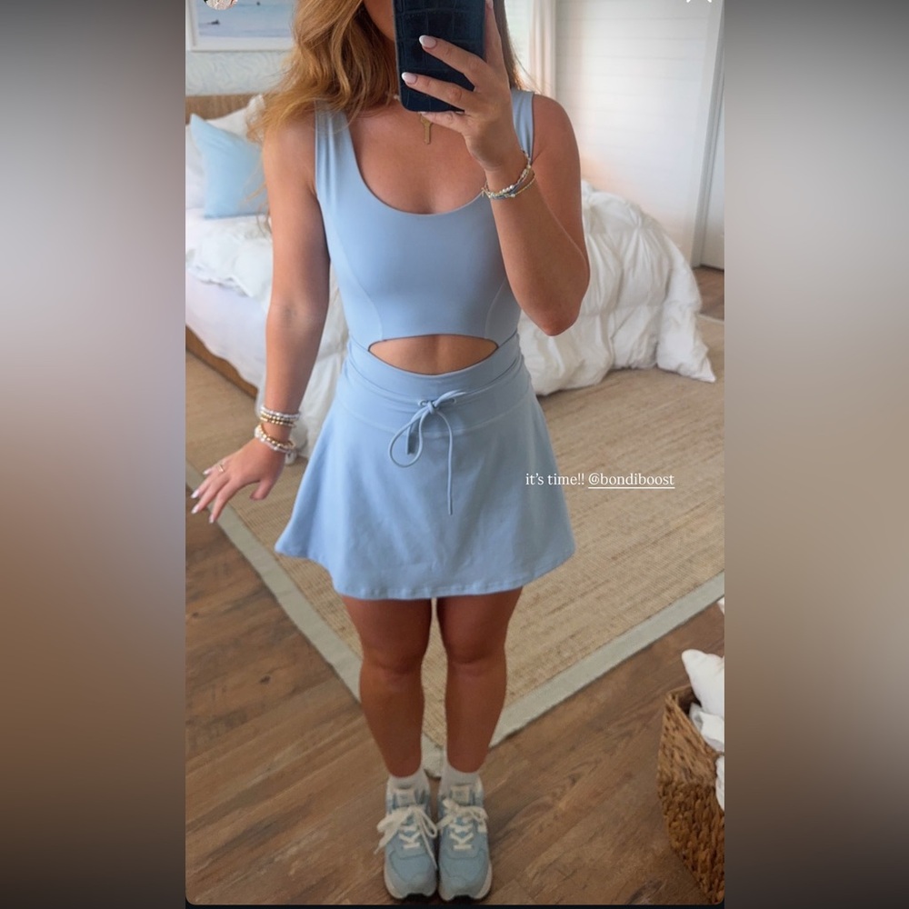 LSpace Light Blue Cutout Dress - Picture 5 of 5